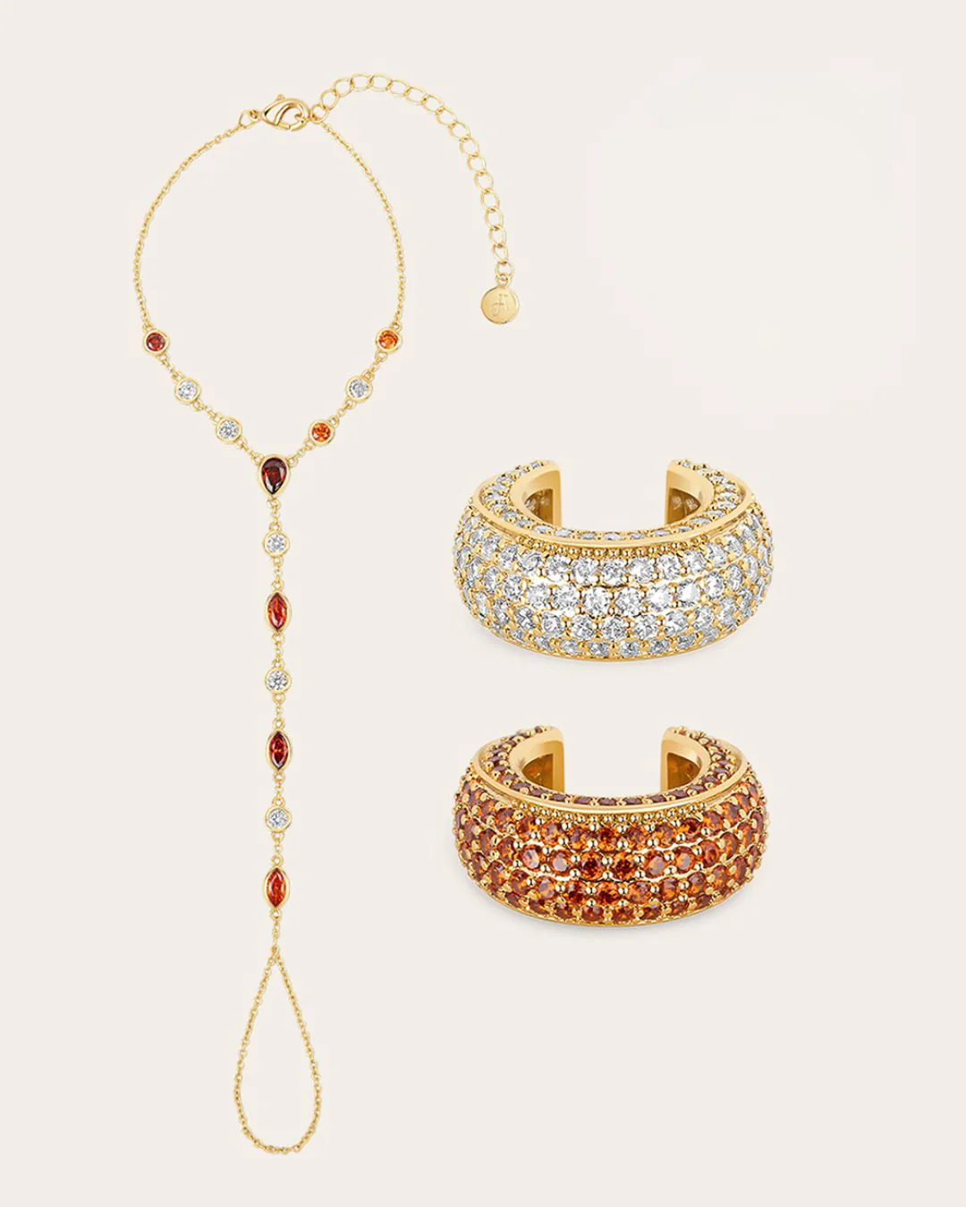 The Amber Must-Haves set - gold plated