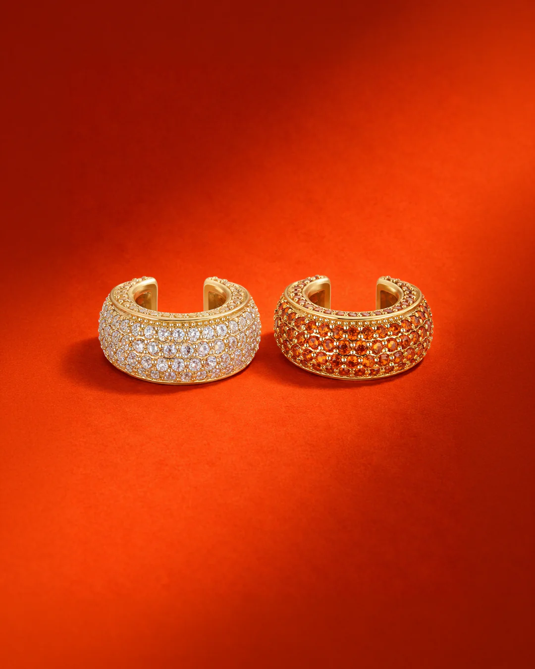 The Amber ear cuff set - gold plated - Image 5