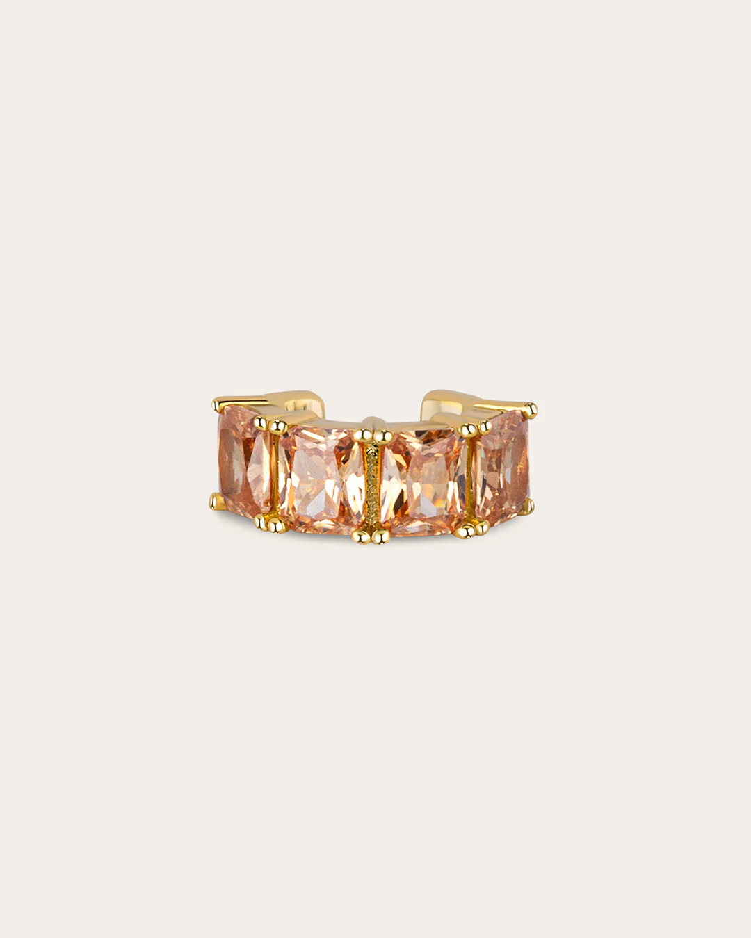 The Frosted Rose ear cuff set - gold plated - Image 12