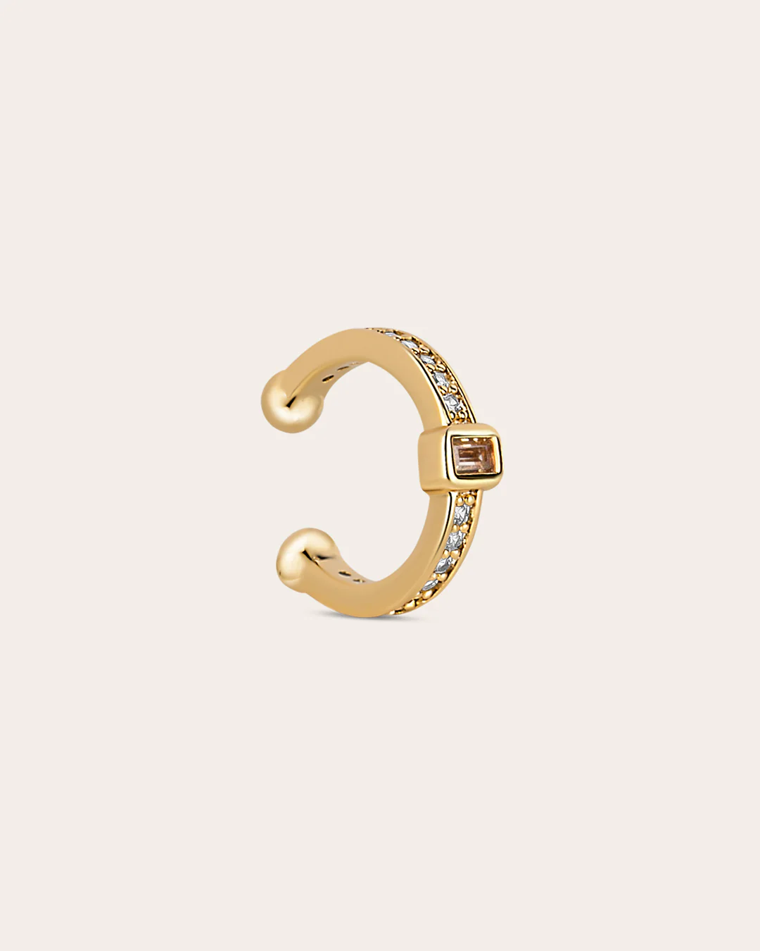 The Frosted Rose ear cuff set - gold plated - Image 7