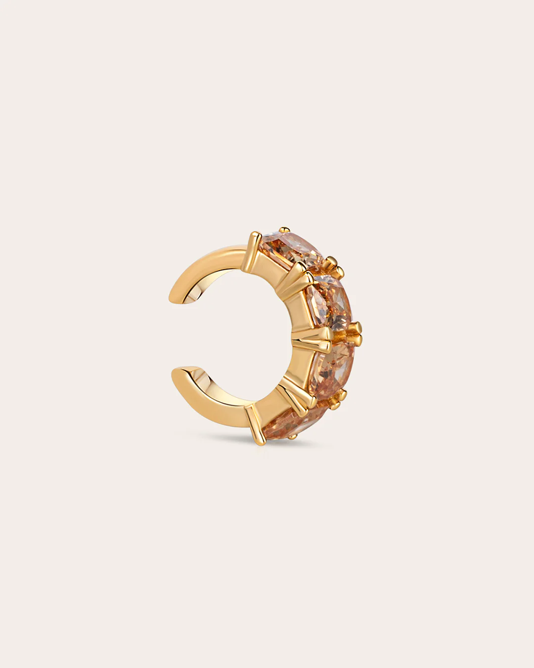 The Frosted Rose ear cuff set - gold plated - Image 8