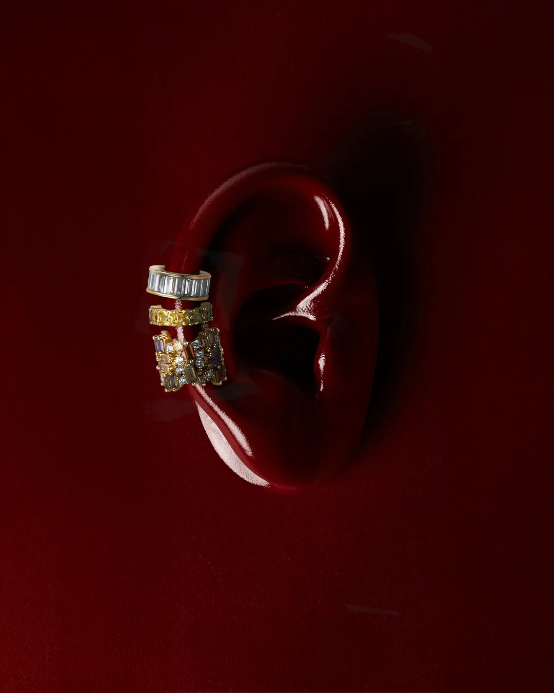 The Holiday Halo ear cuff set - gold plated - Image 7