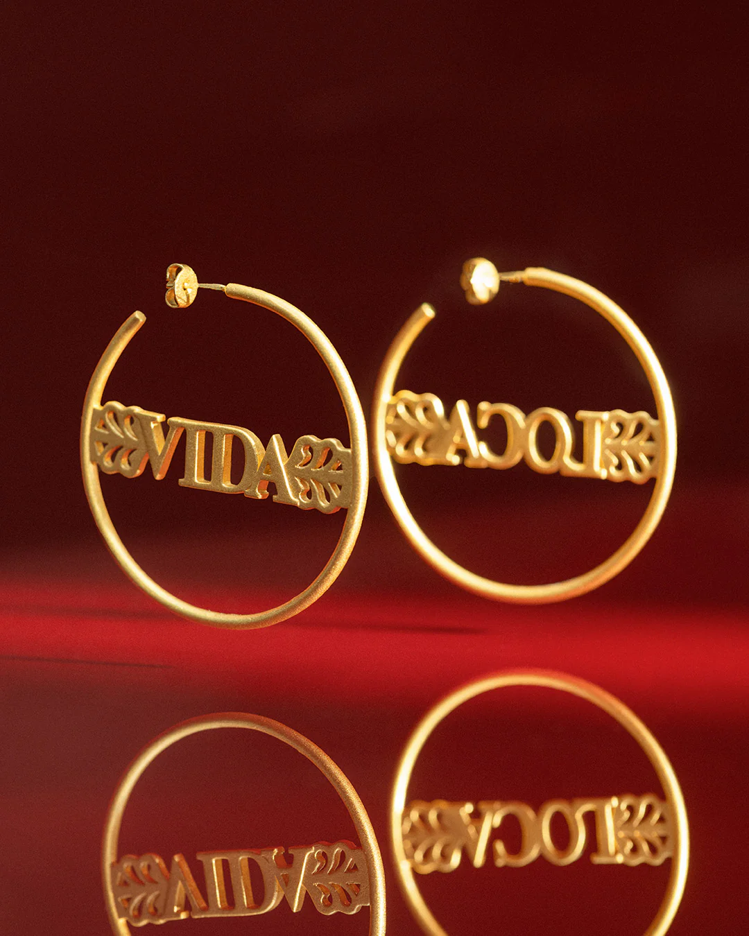 La vida loca hoops - gold plated - Image 3