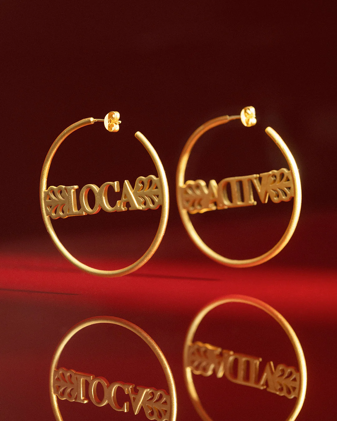 La vida loca hoops - gold plated - Image 5
