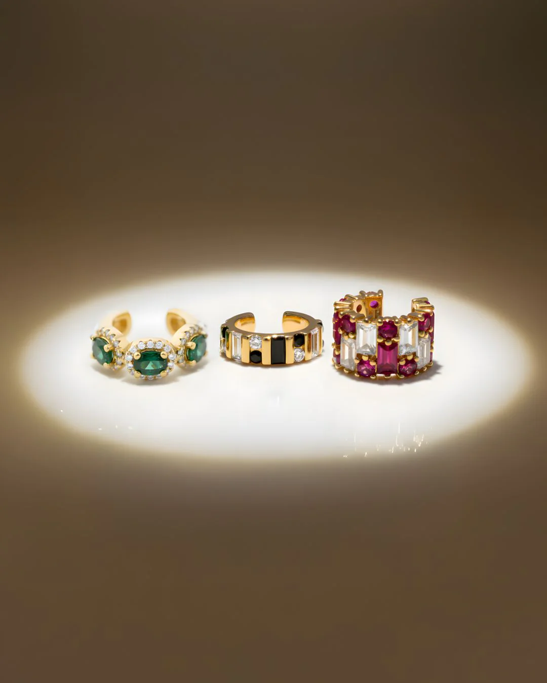 The Midnight Magic ear cuff set - gold plated - Image 5