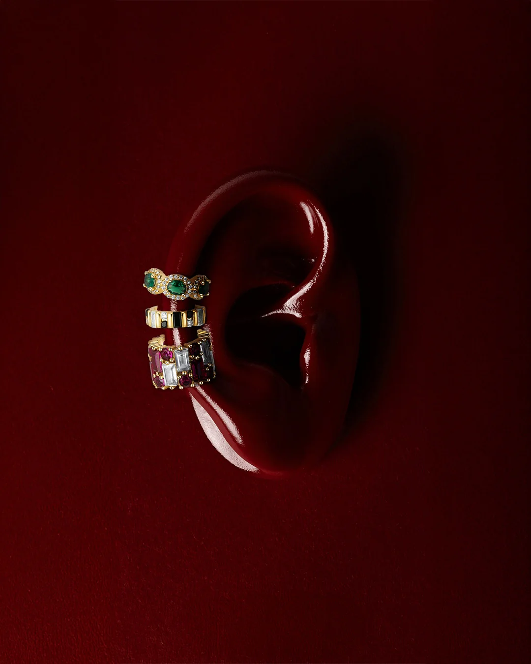 The Midnight Magic ear cuff set - gold plated - Image 6