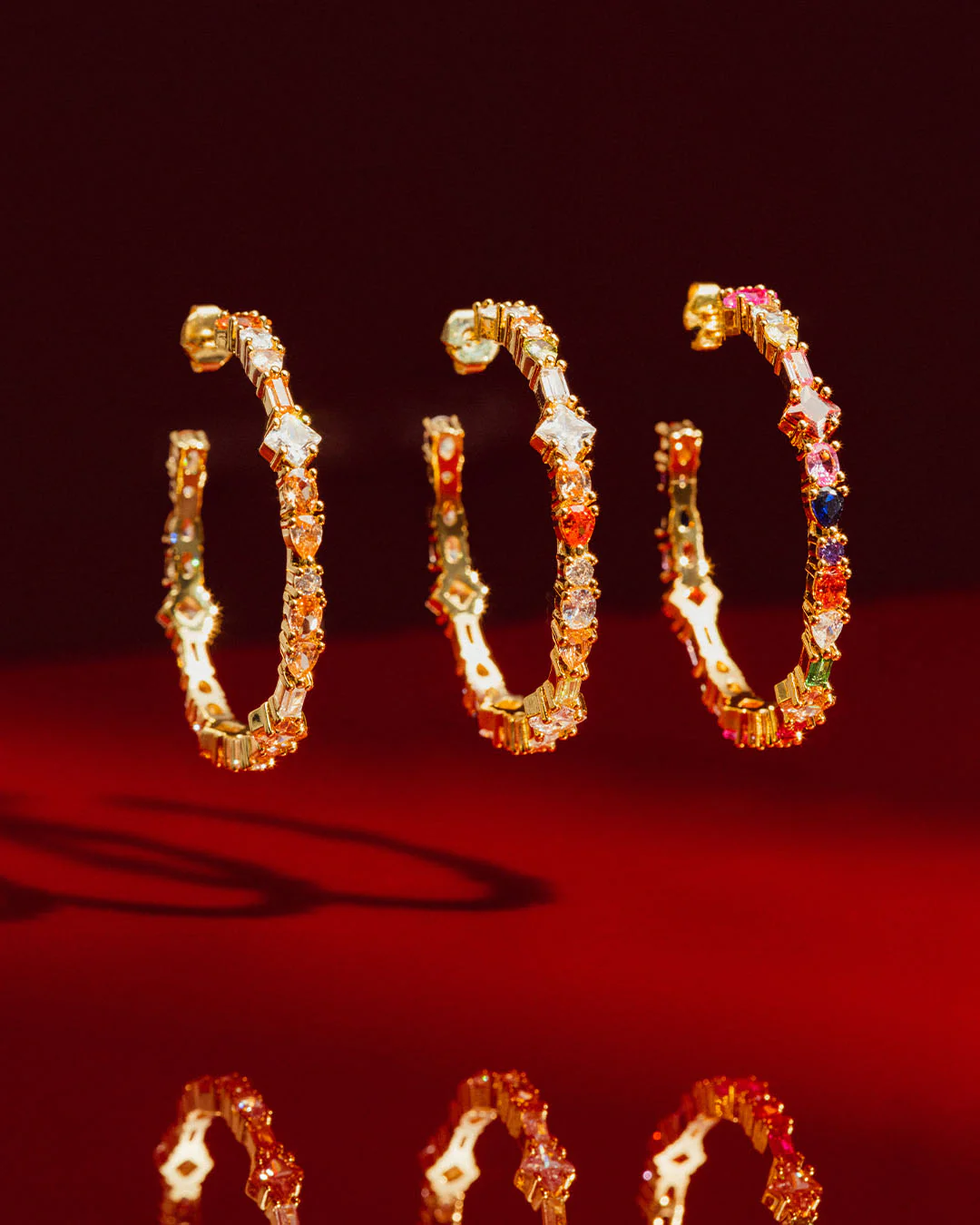 The Adriana champagne earrings - gold plated - Image 6