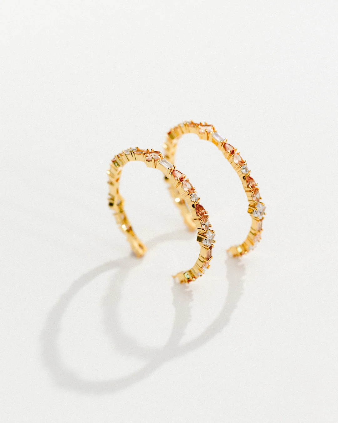 The Adriana champagne earrings - gold plated - Image 7