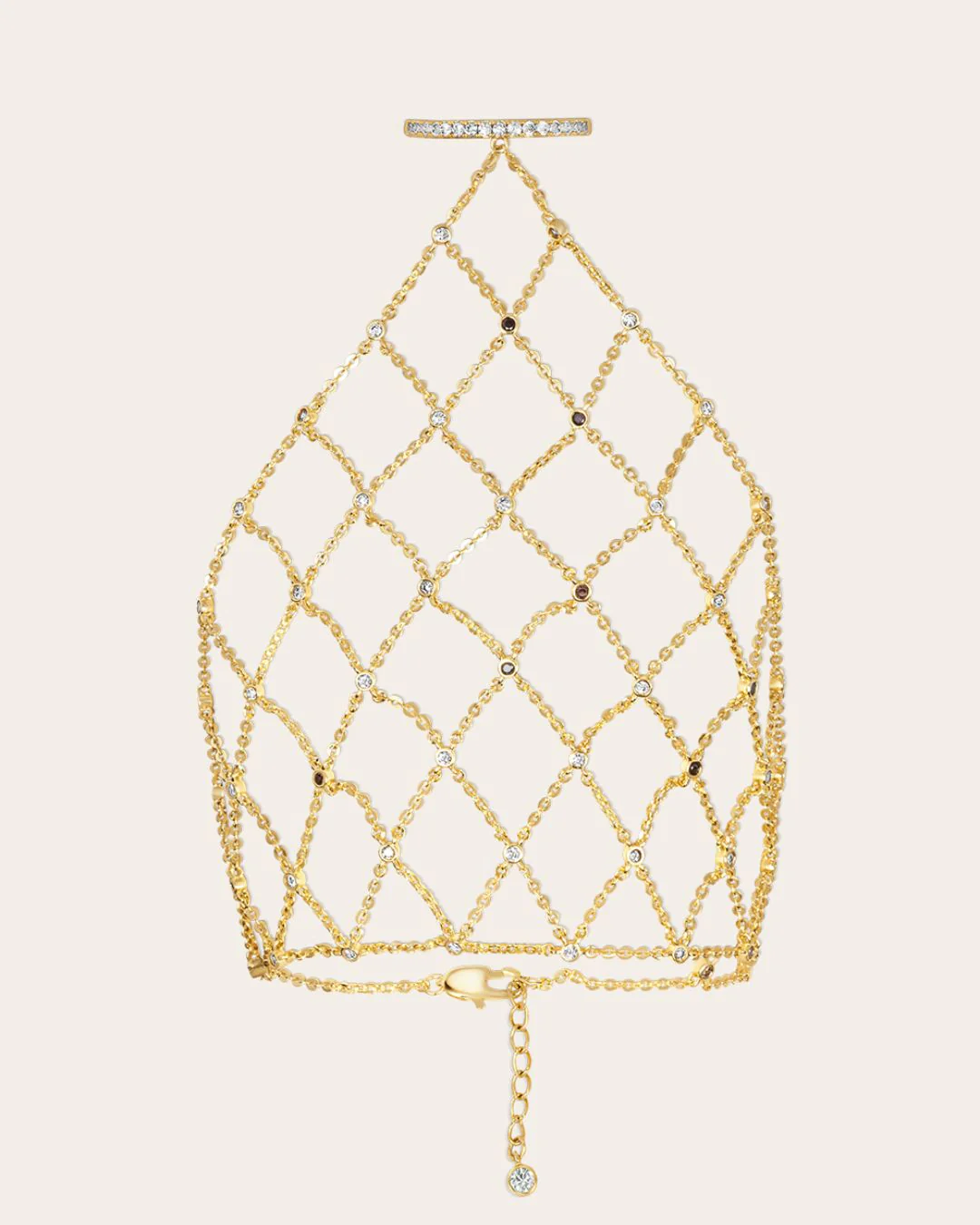 The Alaia Hazel hand chain - gold plated