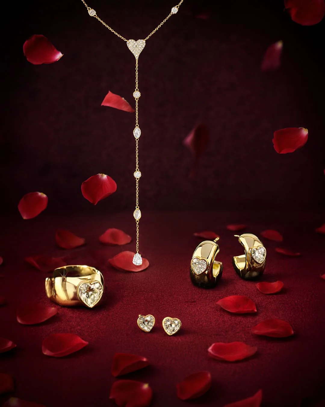 The Amour studs - gold plated - Image 6