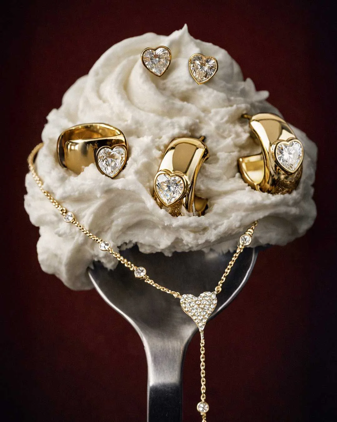 The Amour studs - gold plated - Image 8