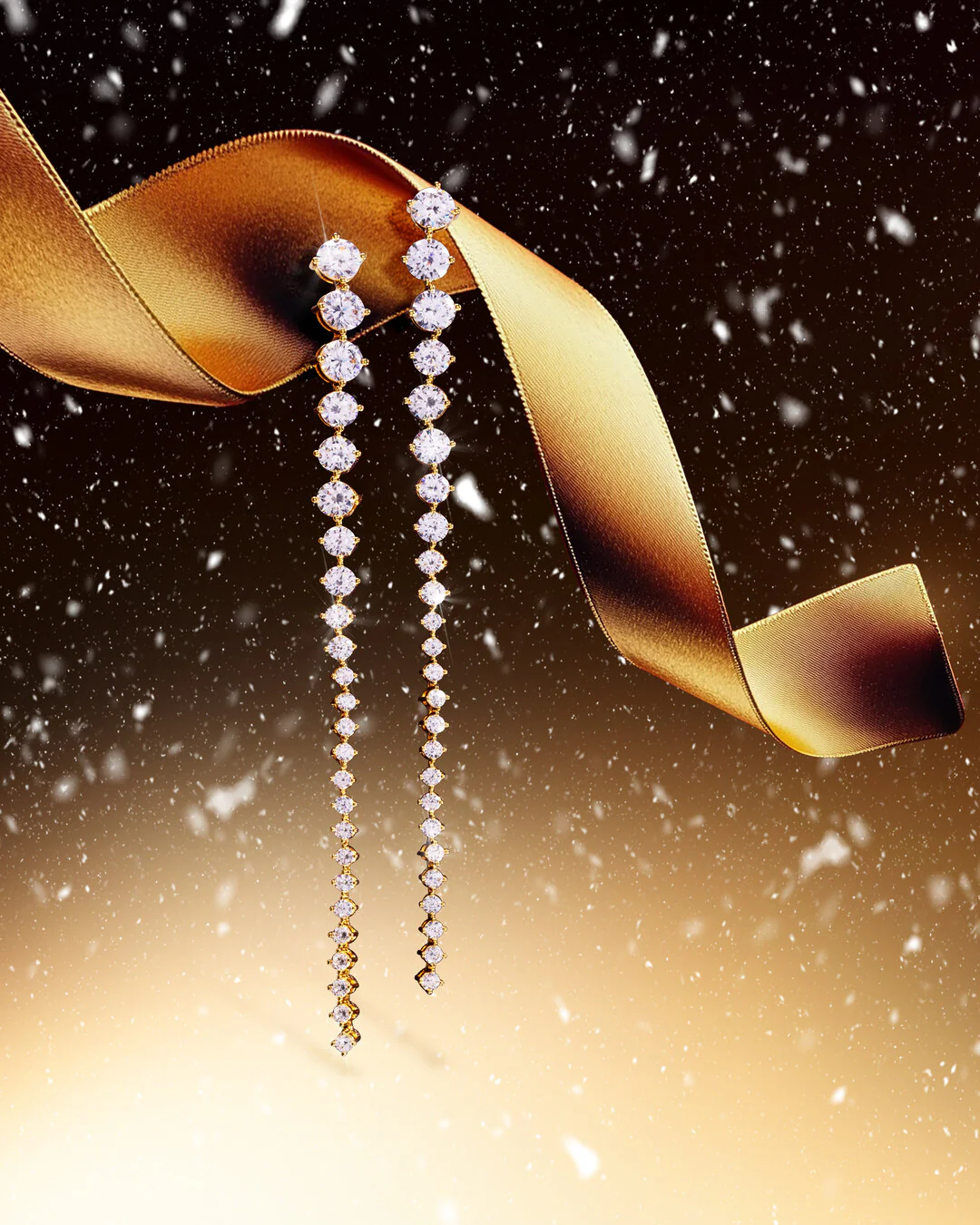 The Angelina earrings - gold plated - Image 3