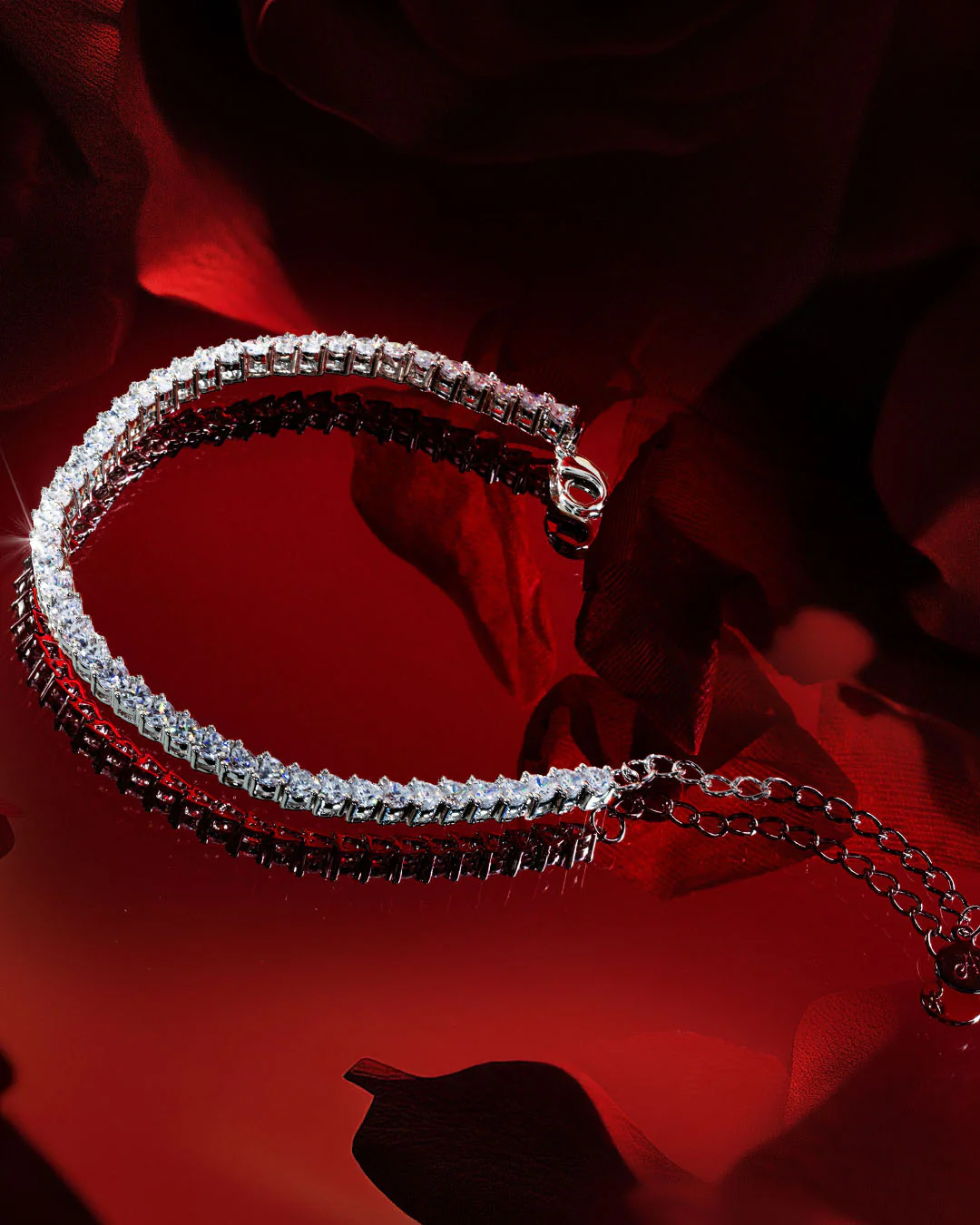 The Aphrodite tennis bracelet - silver plated - Image 3