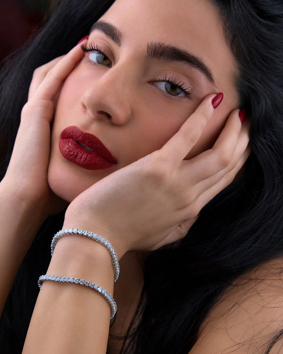 The Aphrodite tennis bracelet - silver plated - Image 5