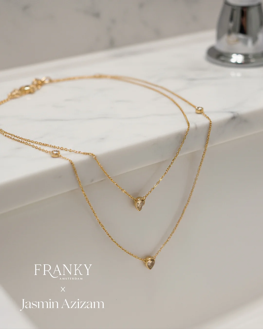 The Aurelia Hazel necklace - gold plated - Image 10