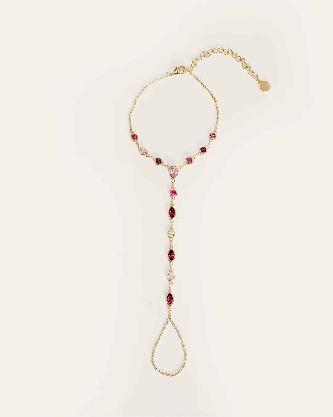 The Aurelia Ruby set - gold plated - Image 7