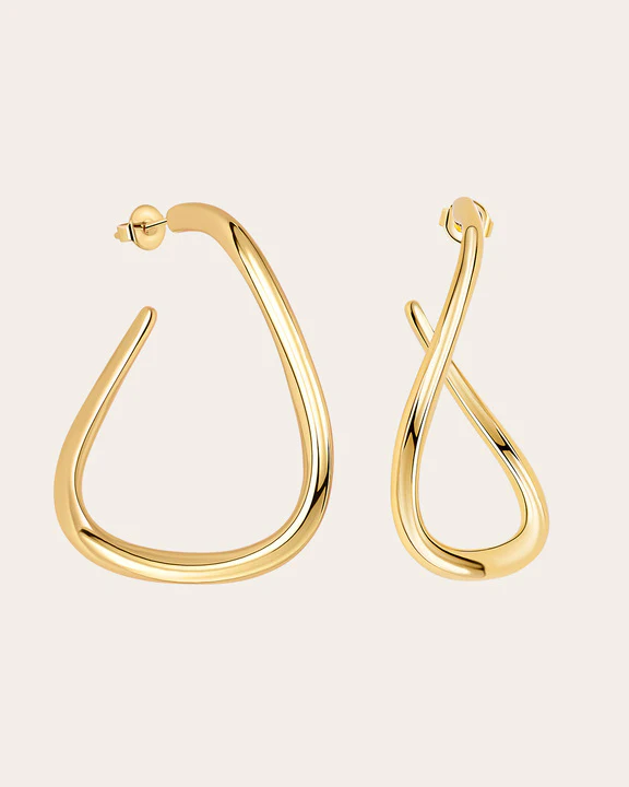 The Bella hoops - gold plated - Image 10