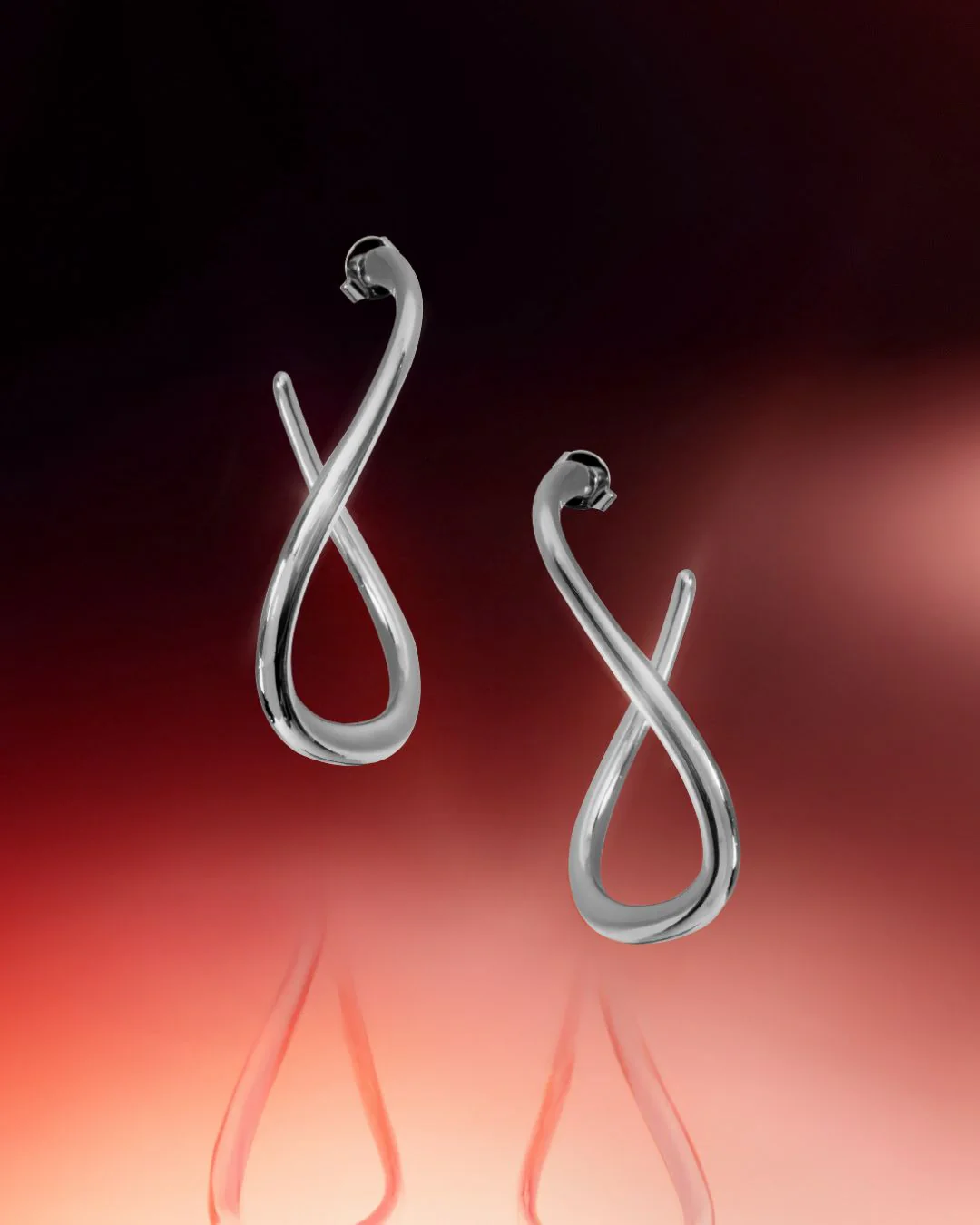 The Bella Hoops - silver plated - Image 3