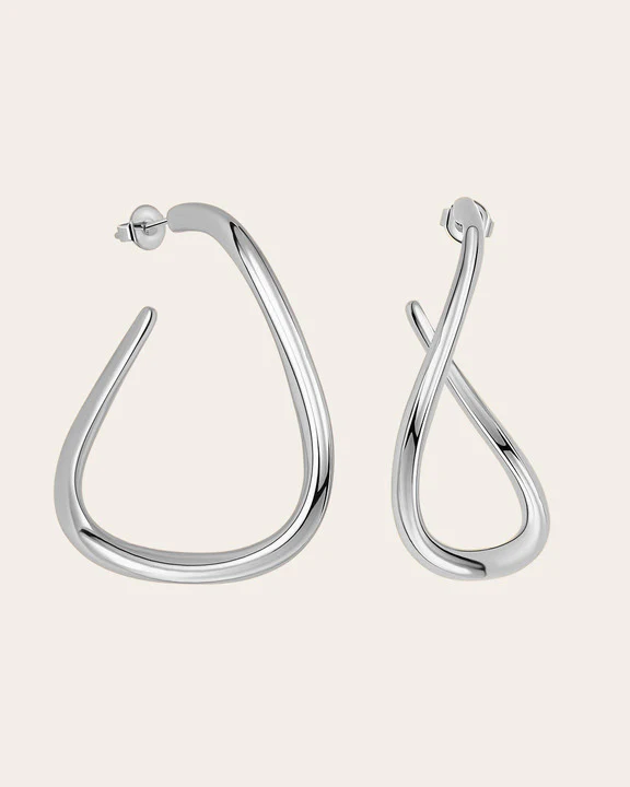 The Bella Hoops - silver plated - Image 5