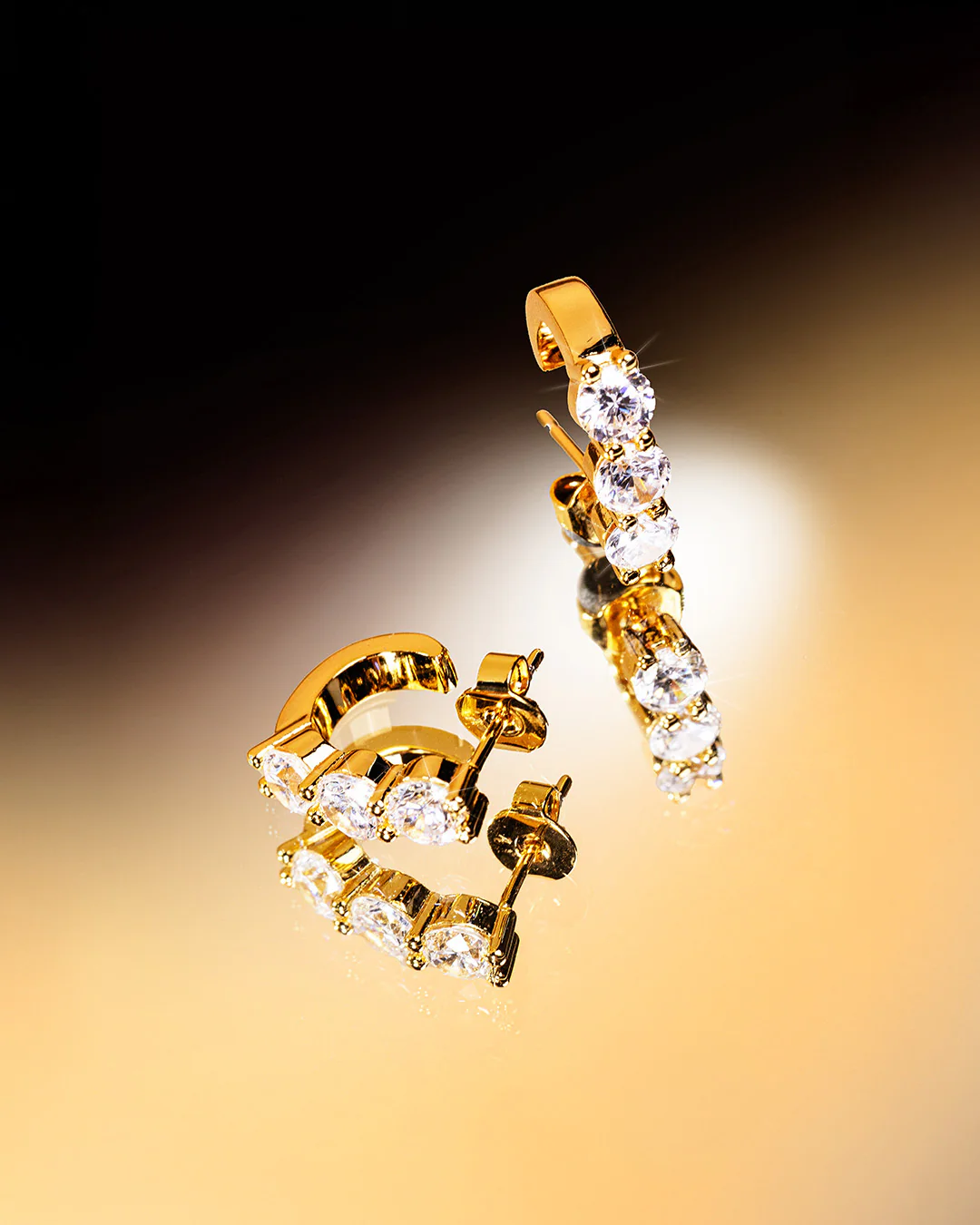 The Celine earrings - gold plated - Image 3