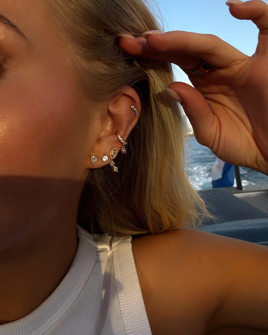The Chloe ear cuff set - gold plated - Image 5