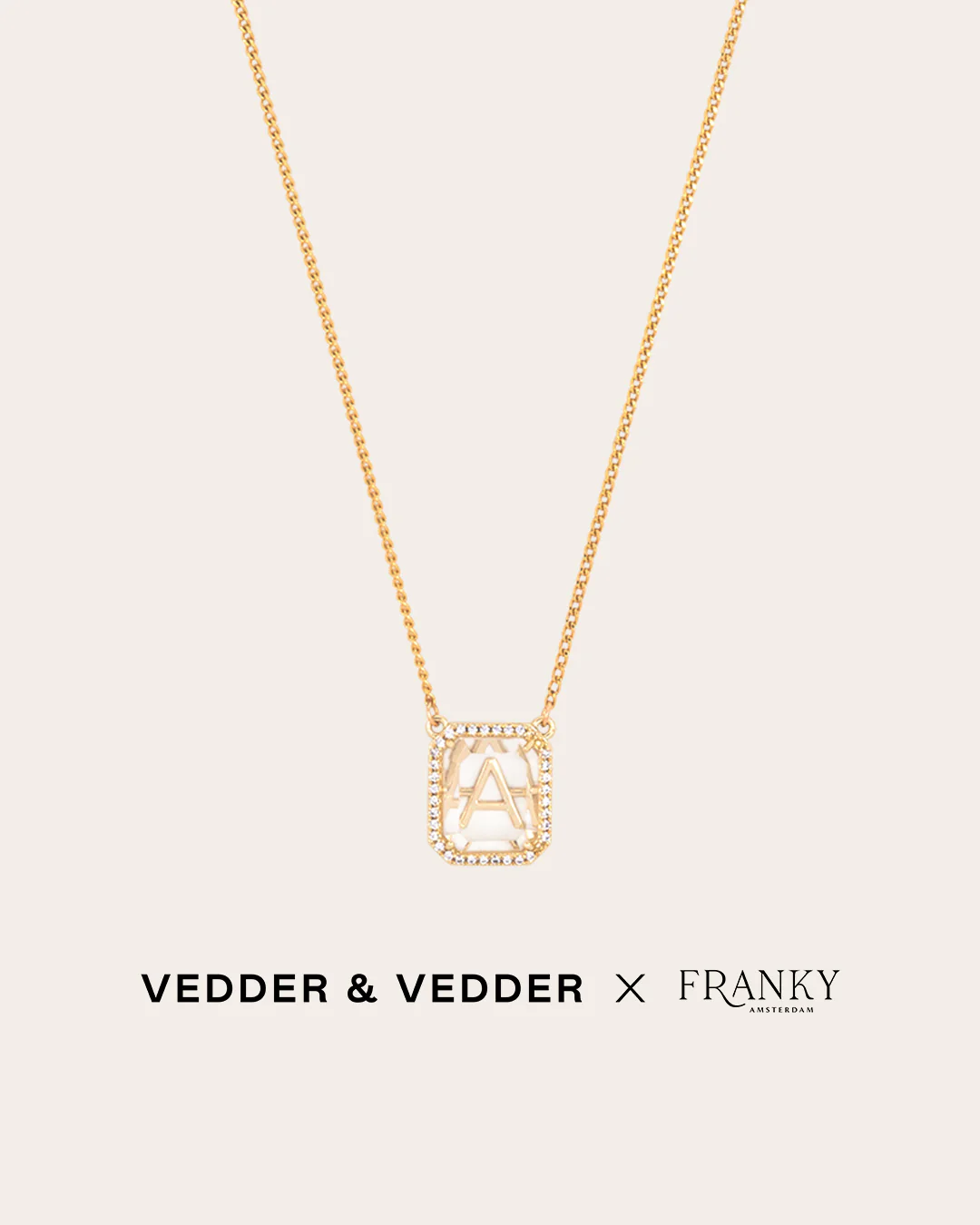 The Connection letter necklace - gold plated - Image 7