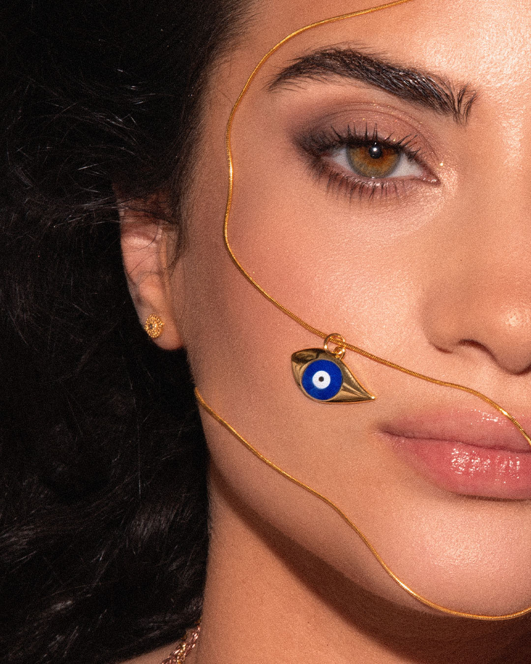 The Evil Eye pendant - gold plated - Image 2