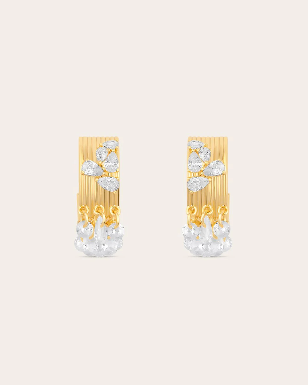 The Fiore hoops - gold plated - Image 3