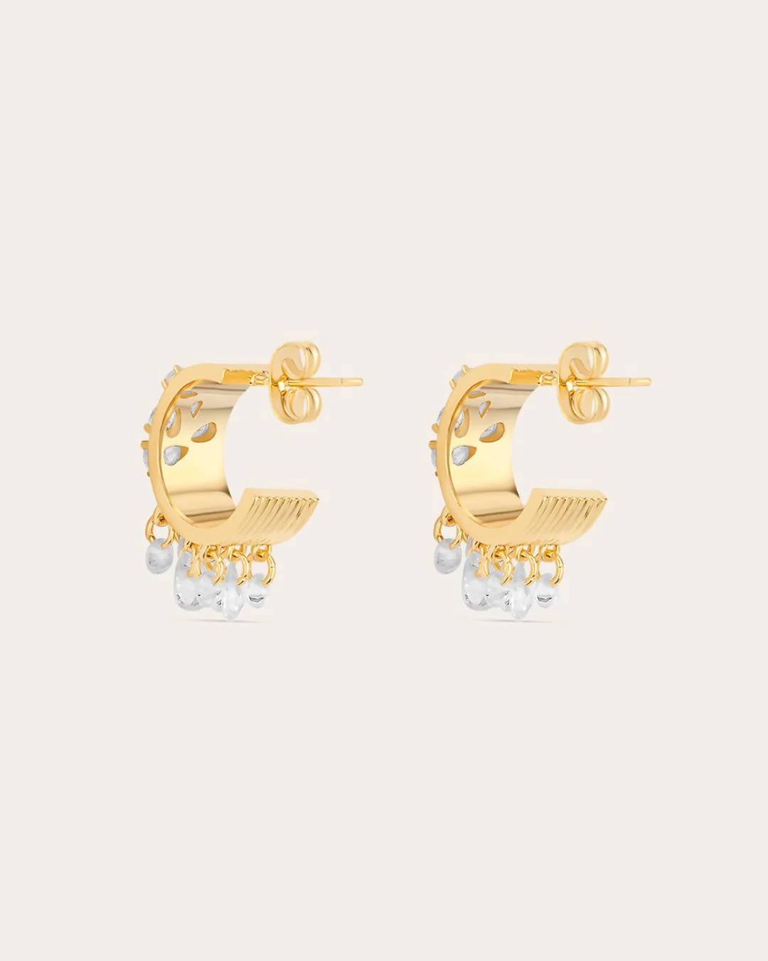 The Fiore hoops - gold plated - Image 6