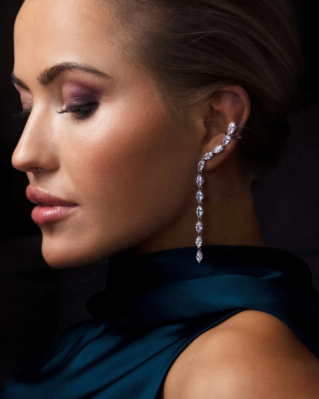 The Freya Climber earrings - silver plated - Image 7