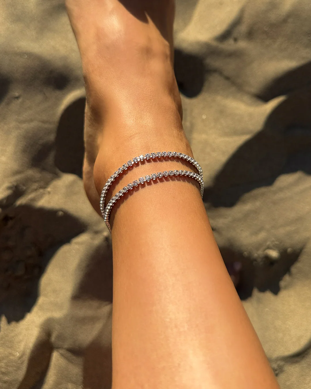 The Gigi anklet - silver plated - Image 5