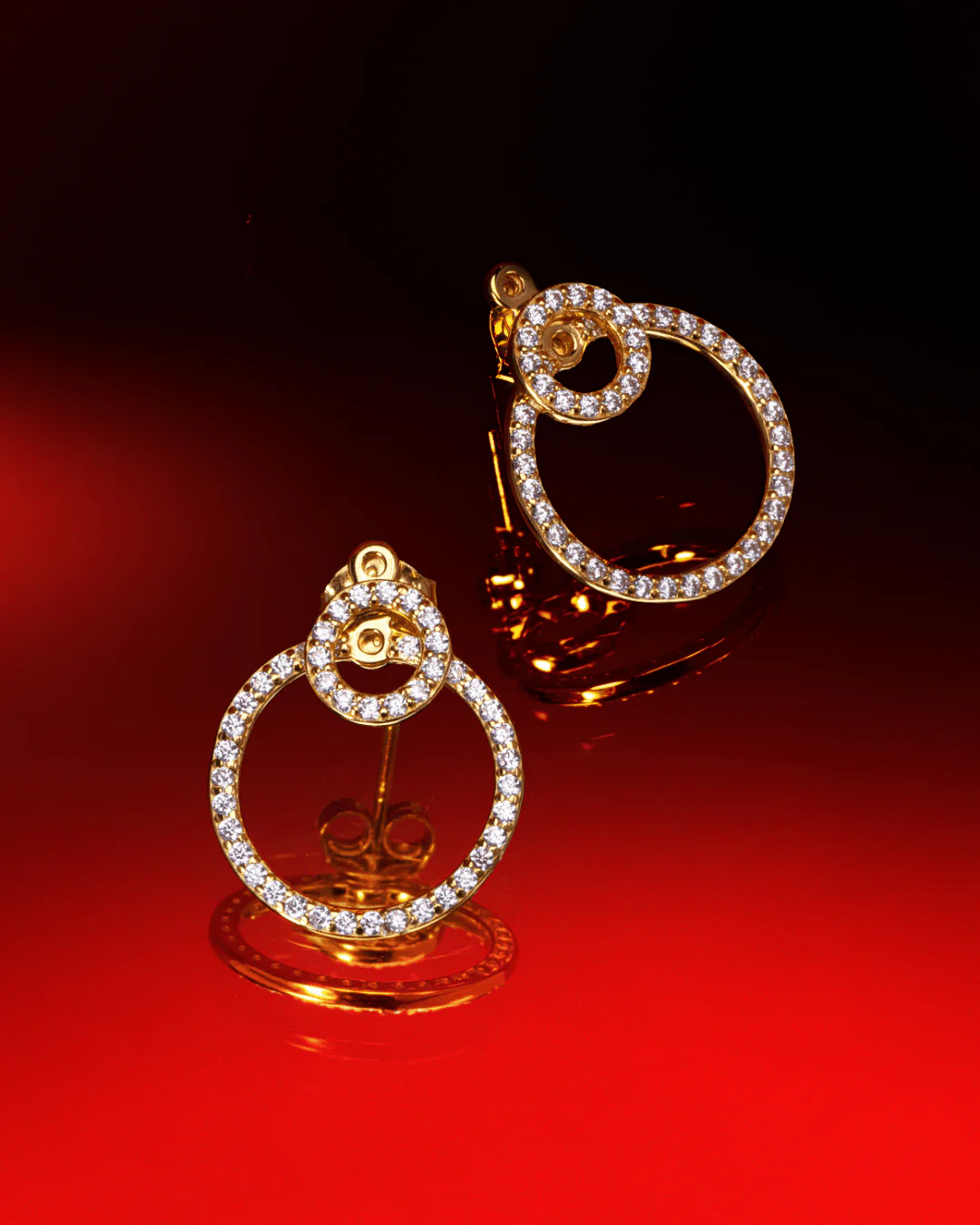 The Infinity earrings - gold plated - Image 4
