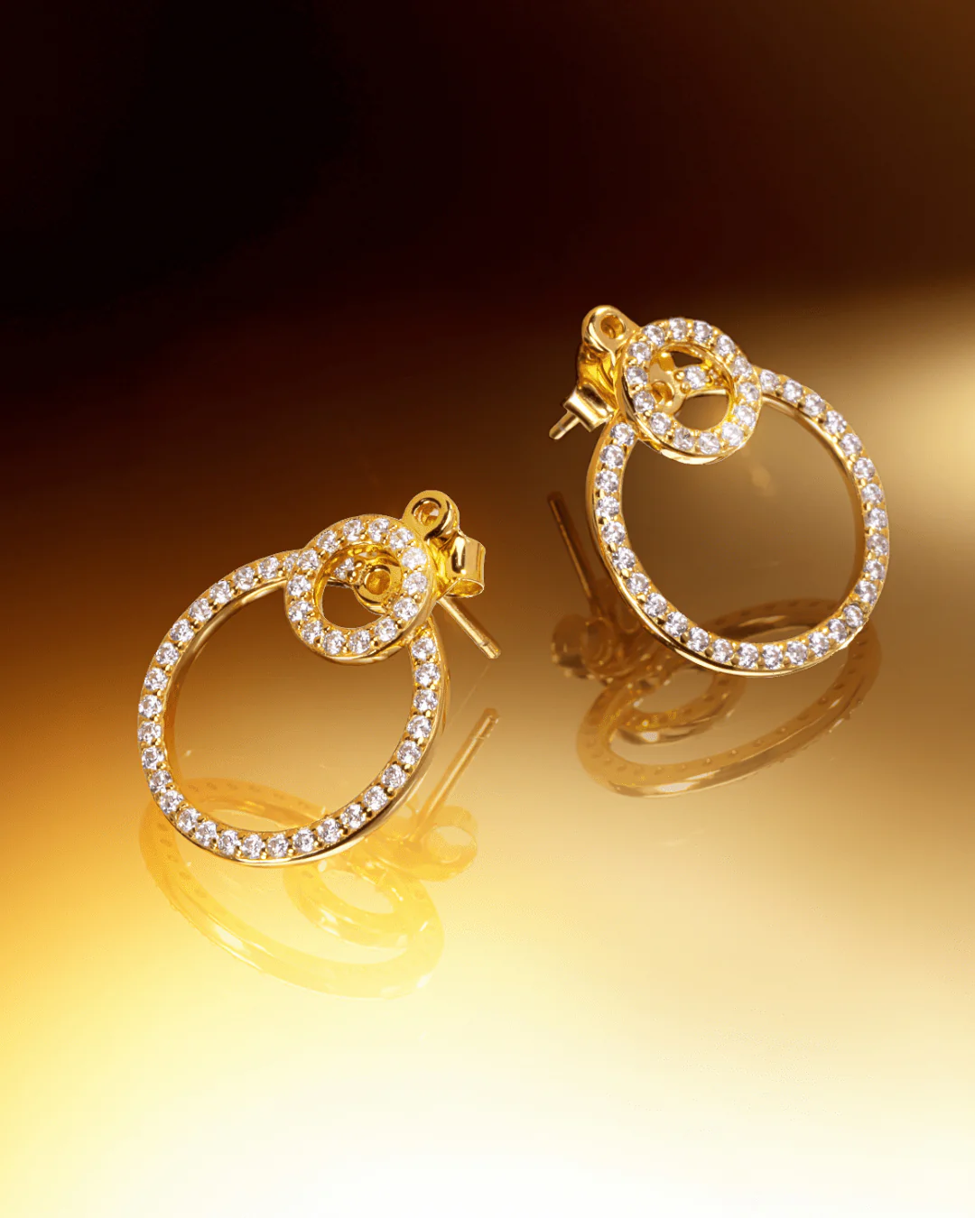 The Infinity earrings - gold plated - Image 7