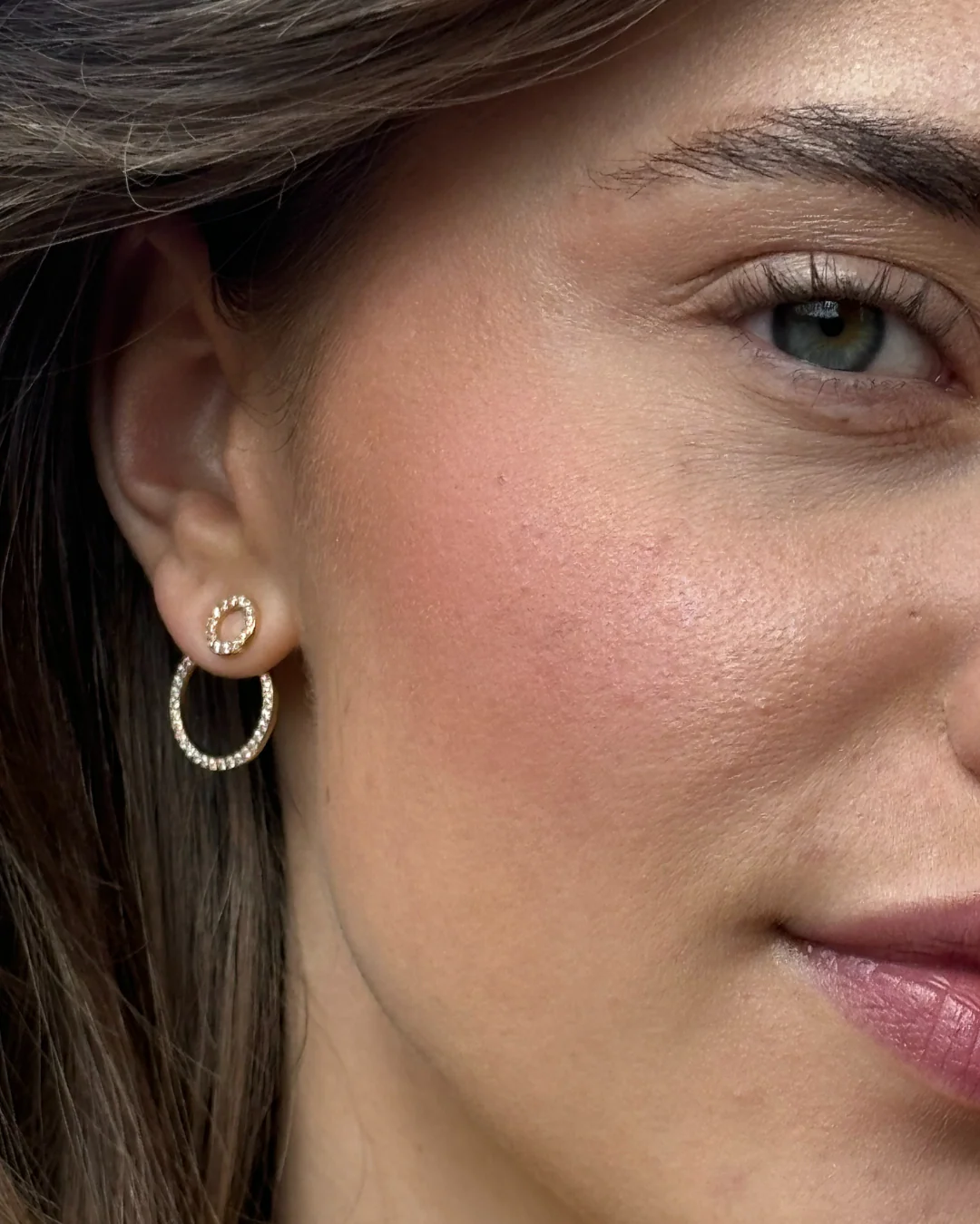 The Infinity earrings - gold plated - Image 8