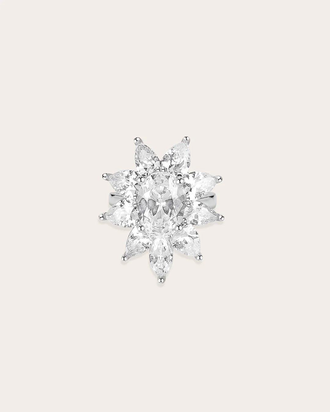 The Isolde ear cuff - silver plated