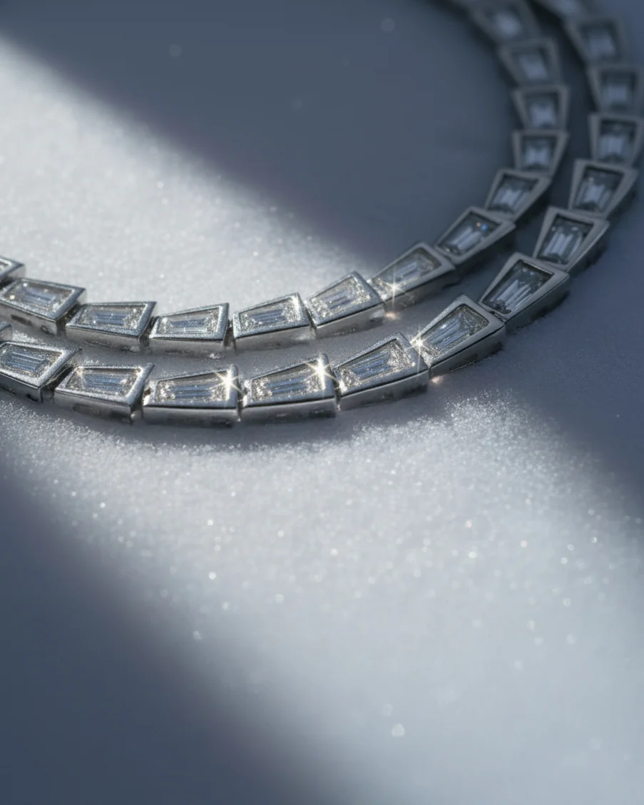 The Lana Tennis necklace - silver plated - Image 3