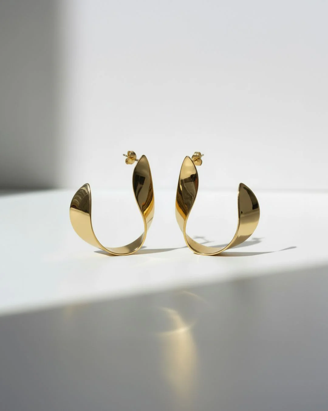 The Lunar earrings - gold plated - Image 3