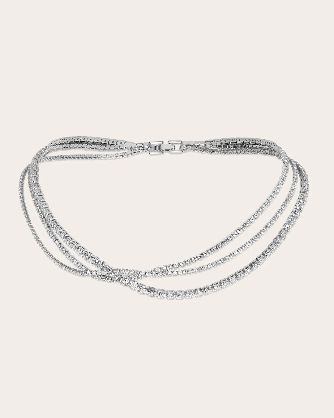 The Nova necklace - silver plated