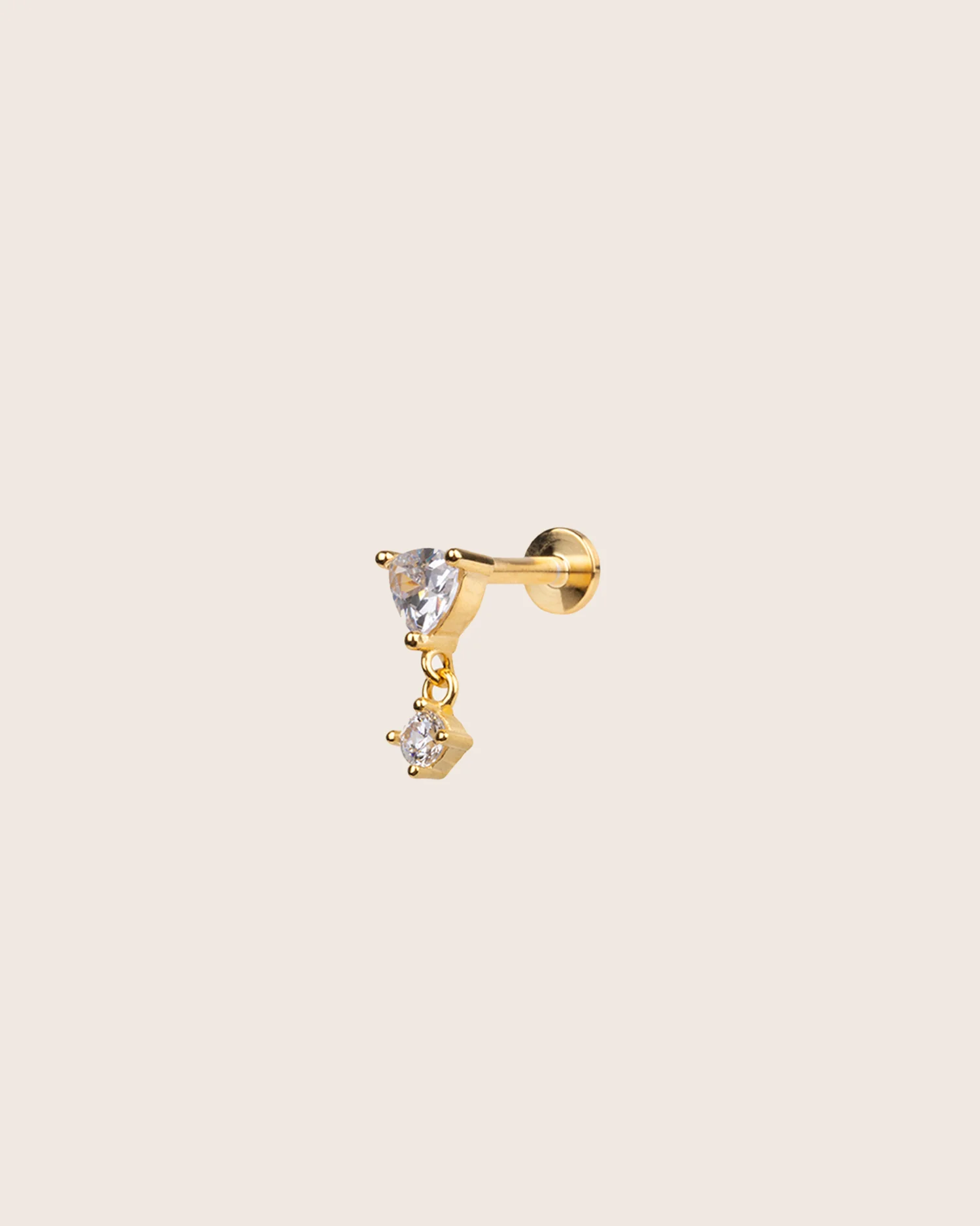 The Ray piercing - gold plated - Image 4