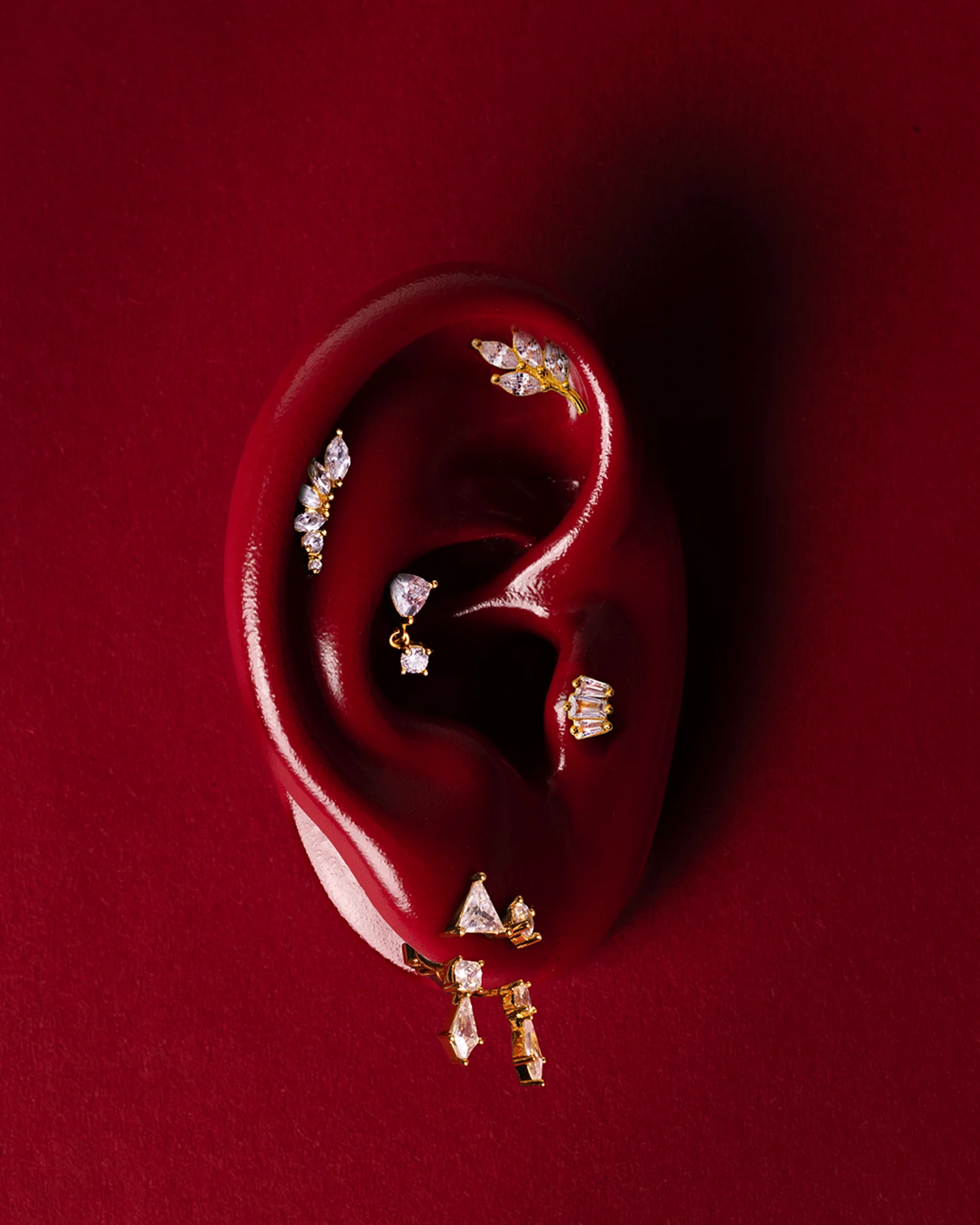 The Ray piercing - gold plated - Image 5