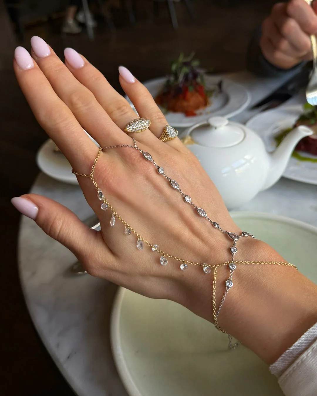 The Aurelia hand chain - silver plated - Image 6