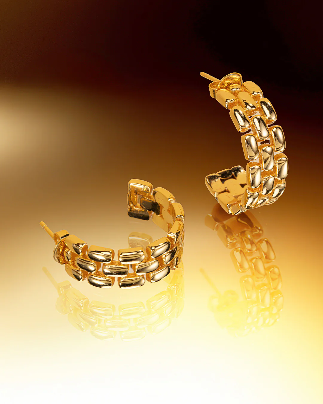 The Sienna hoops - gold plated - Image 4