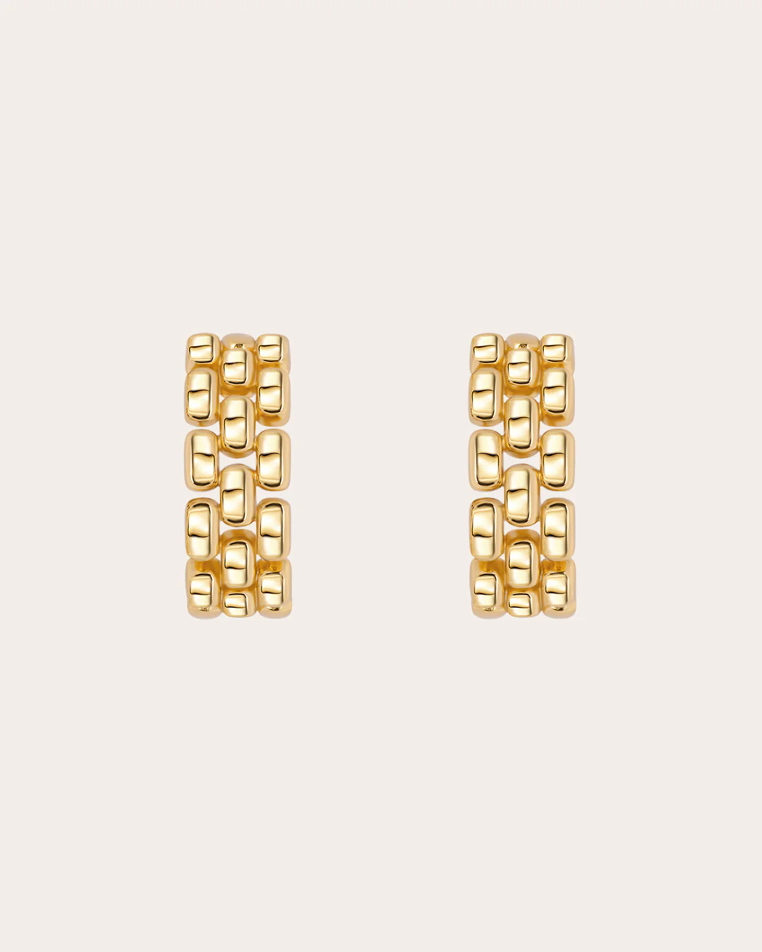 The Sienna hoops - gold plated - Image 6