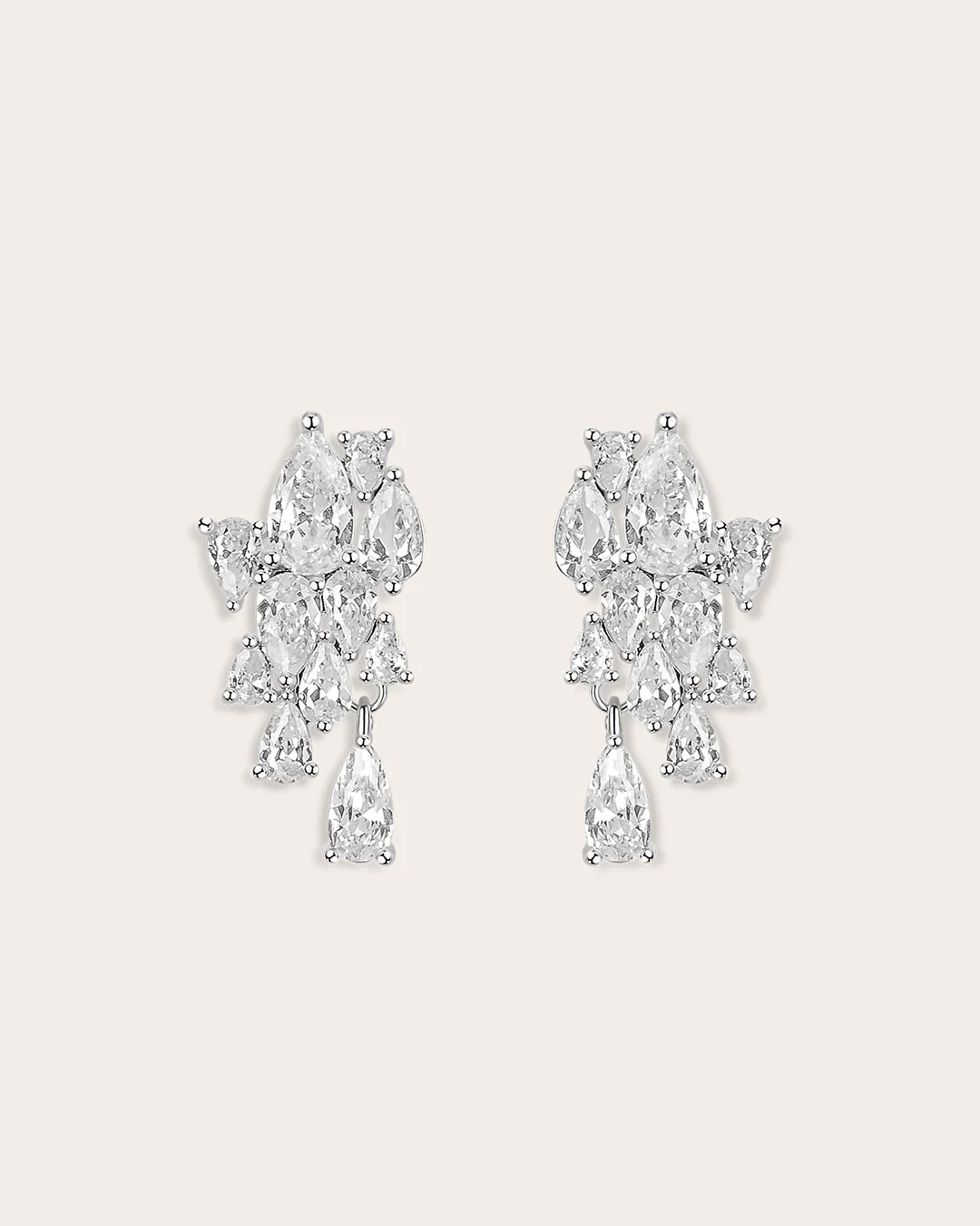 The Solène earrings - silver plated