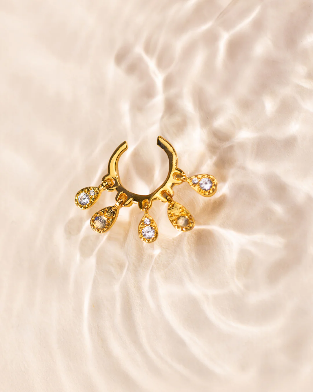 The Sora Moonstone ear cuff - gold plated - Image 3