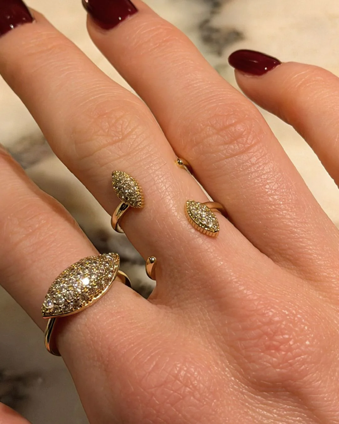 The Gaia ring - gold plated - Image 4
