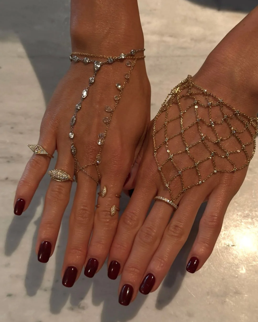 The Aurelia hand chain - silver plated - Image 7