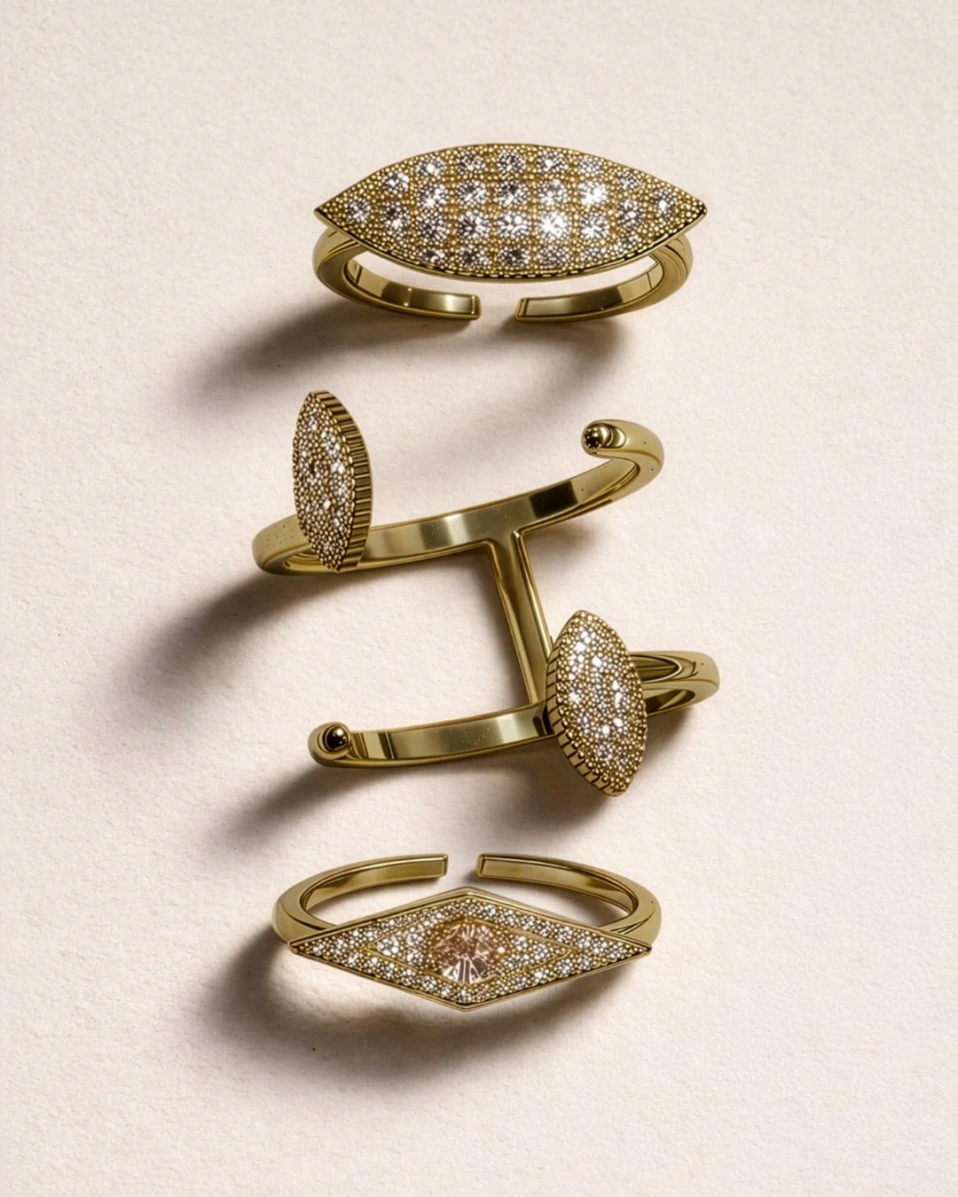 The Gaia ring - gold plated - Image 5