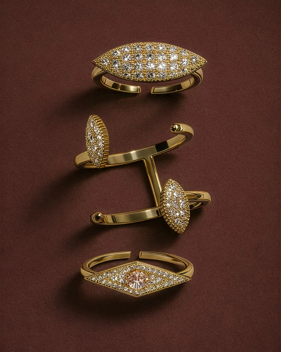 The Gaia ring - gold plated - Image 9