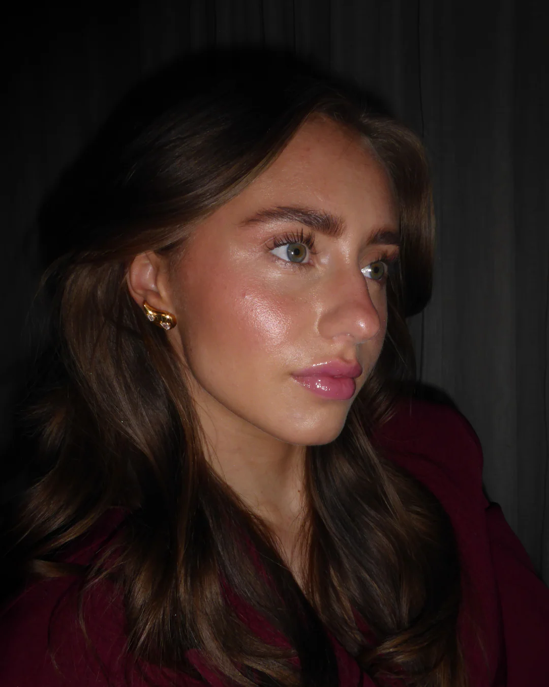 The Valentina studs - gold plated - Image 4